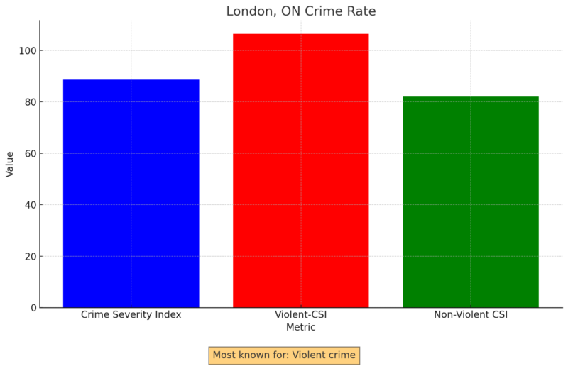 London, ON Crime Rate Chart