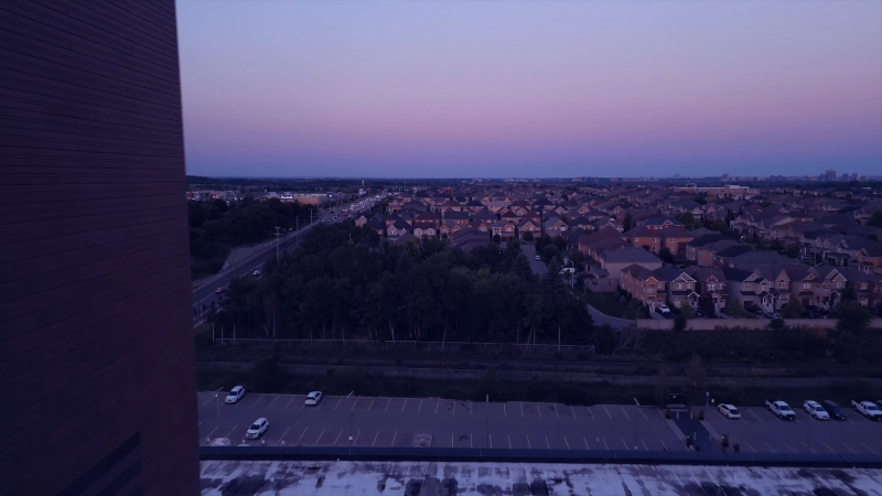 Evening view of expanding Vaughan neighborhoods